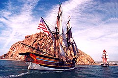 Tall Ship Hawaiian Chieftain visits Morro Bay