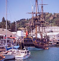 HM Endeavour at Berth